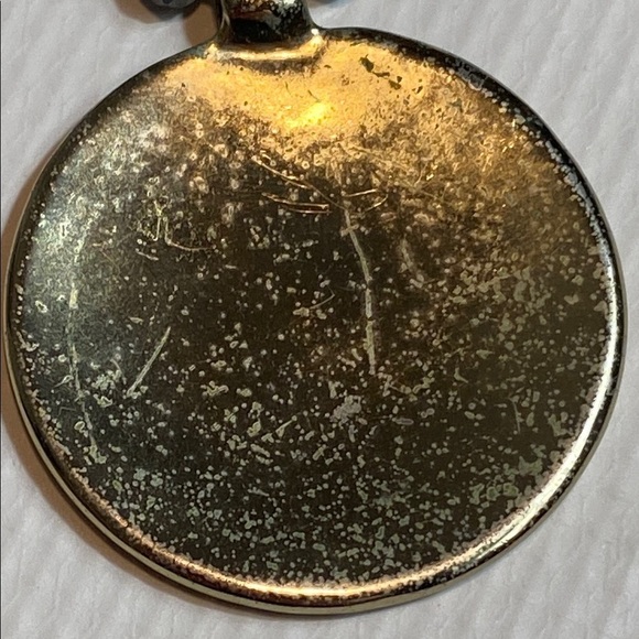 Chico's Blue and Gold Necklace with Elegant Pendant - Picture 6 of 8